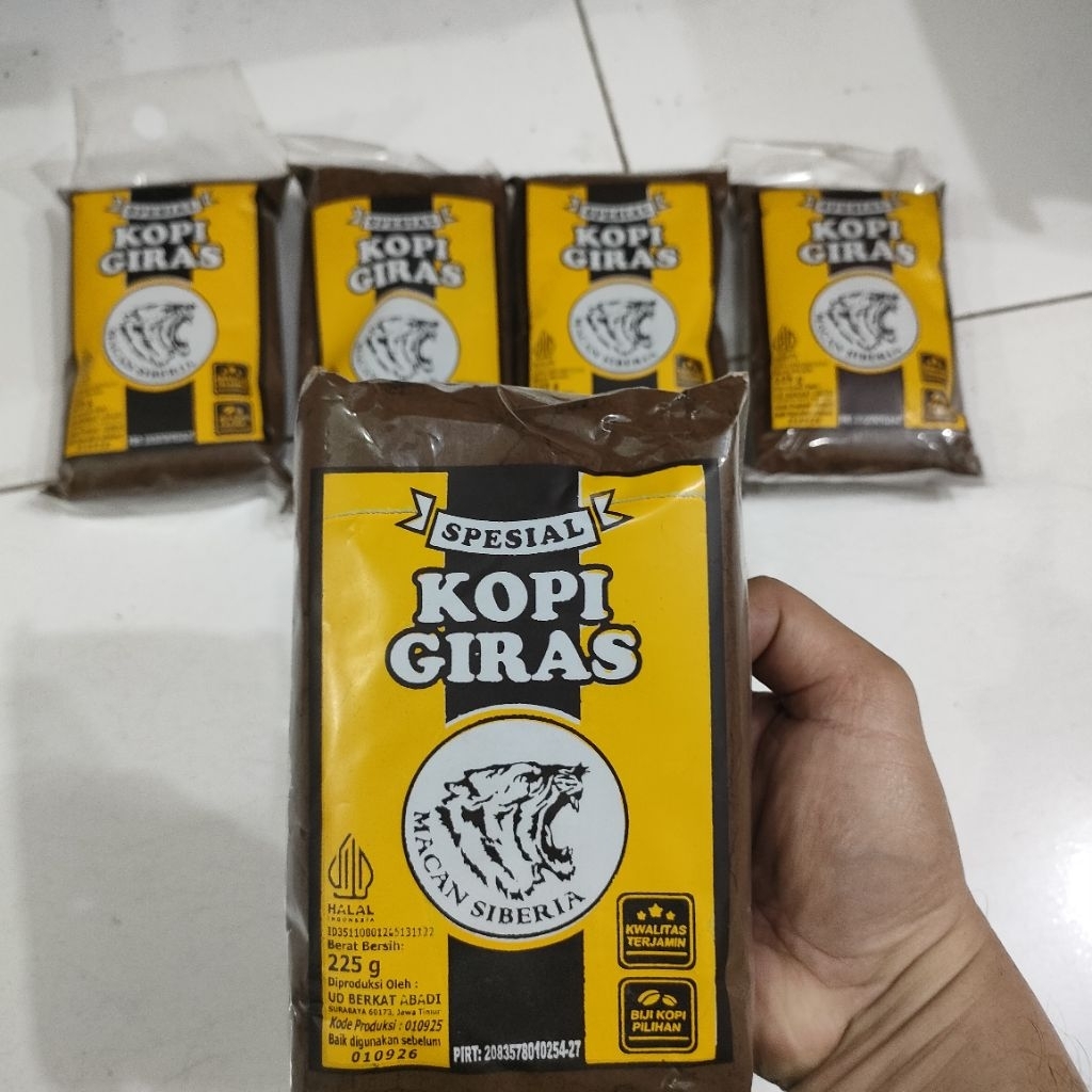BORONG 5PCS / PCS 225gram SPECIAL KOPI GIRAS MACAN SIBERIA EXP 26