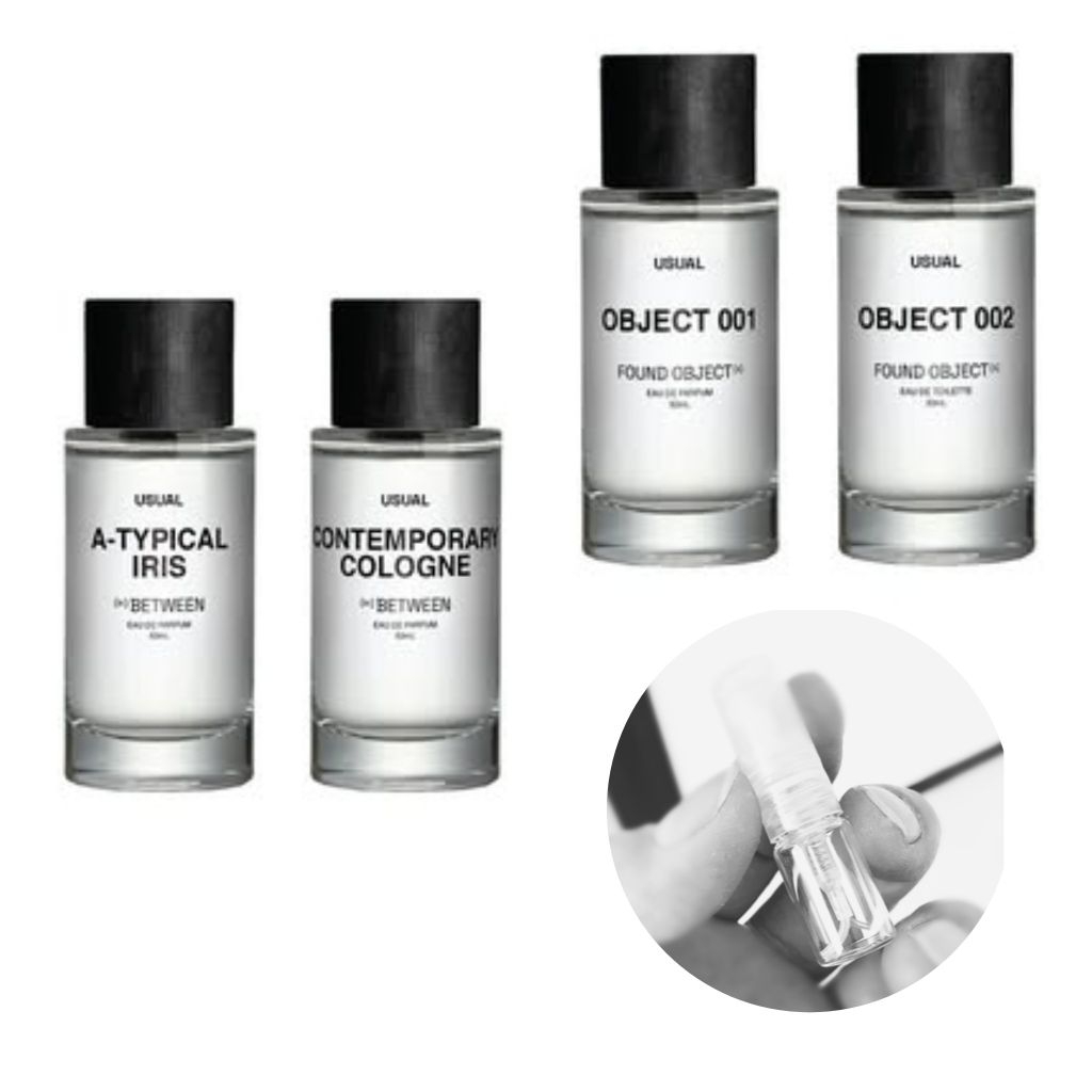1ml Usual Unusual | Object 001 002 Contemporary Cologne A Typical Iris Gentle Ginger Bergamore Blush