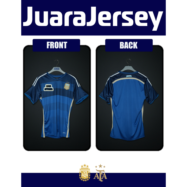 JERSEY ARGENTINA VINTAGE AWAY 2014 LENGAN PENDEK