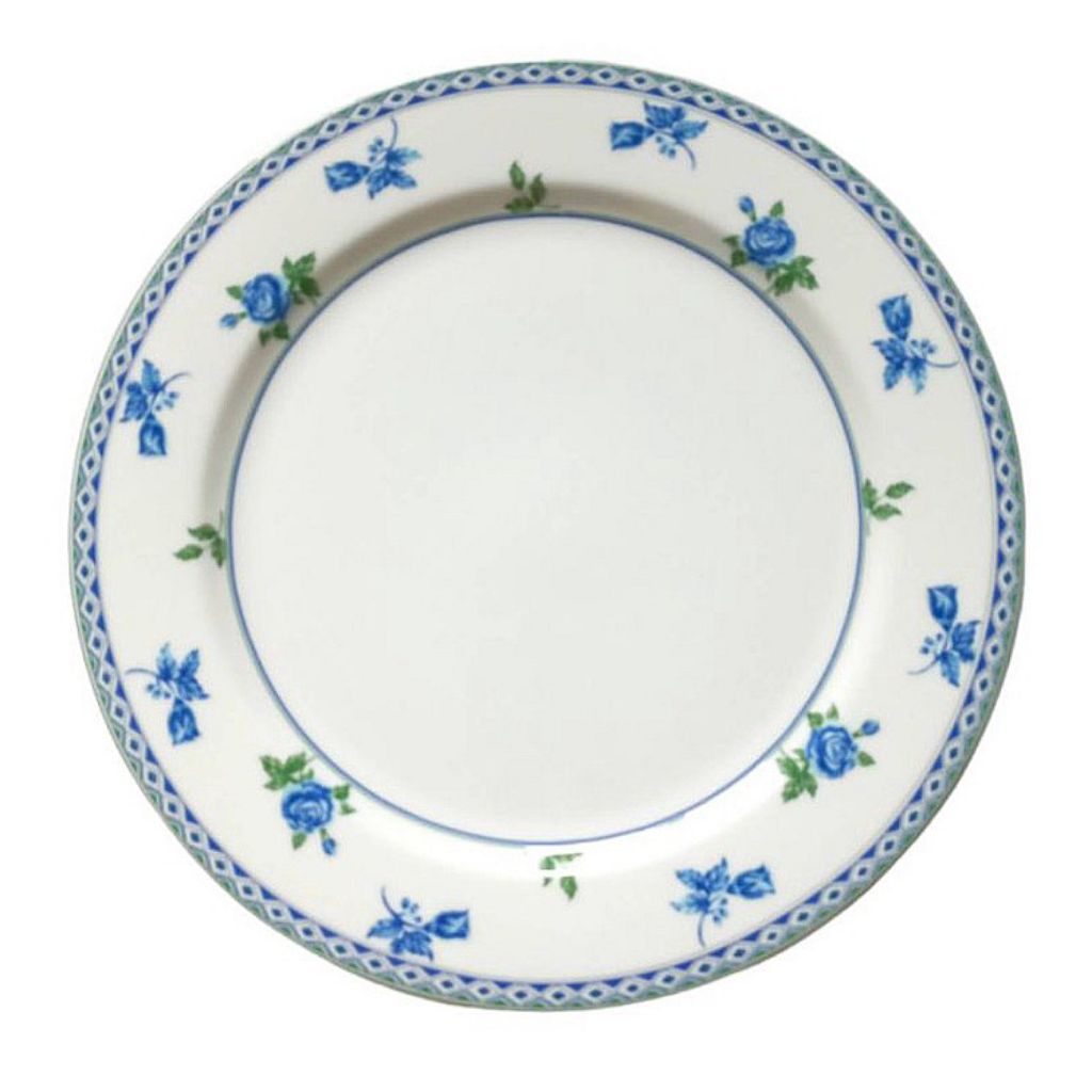 PIRING HANKOOK ST.JAMES PREMIUM PORCELAIN TAHAN MICROWAVE ELEGAN BLUE ROSE