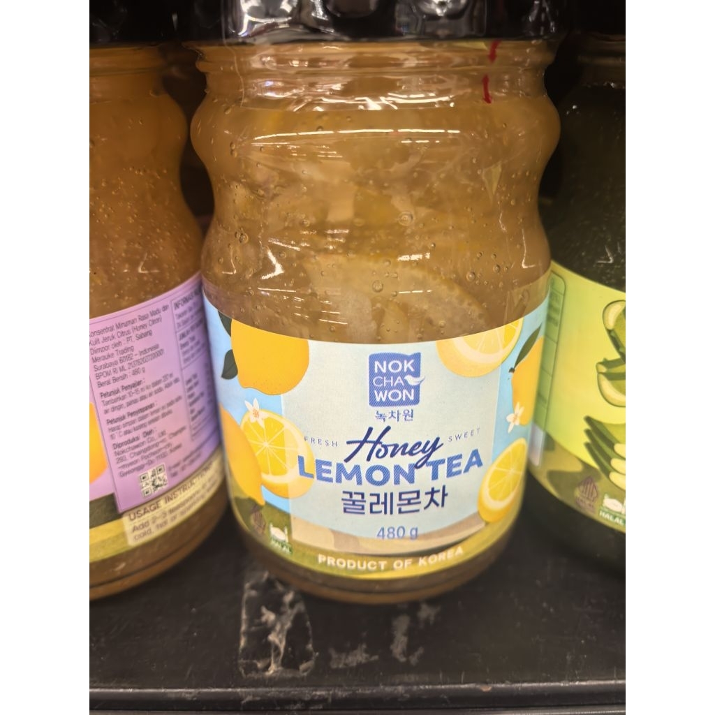 NOKCHAWON HONEY LEMON TEA 480GR. HONEY LEMON TEH. HONEY LEMON 480GR