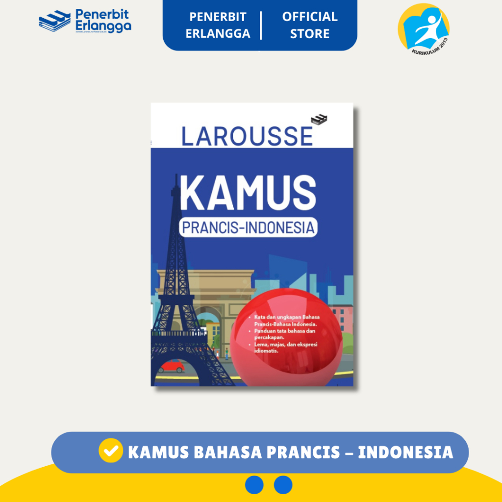 [Erlangga Official] Kamus Praktis Bahasa Prancis (Prancis - Indonesia) - Belajar Bahasa Prancis
