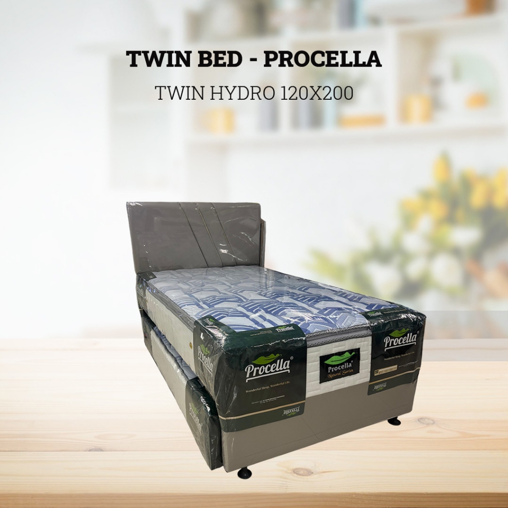 Springbed Twin Bed PROCELLA tipe TWIN HYDRO ukuran 120x200