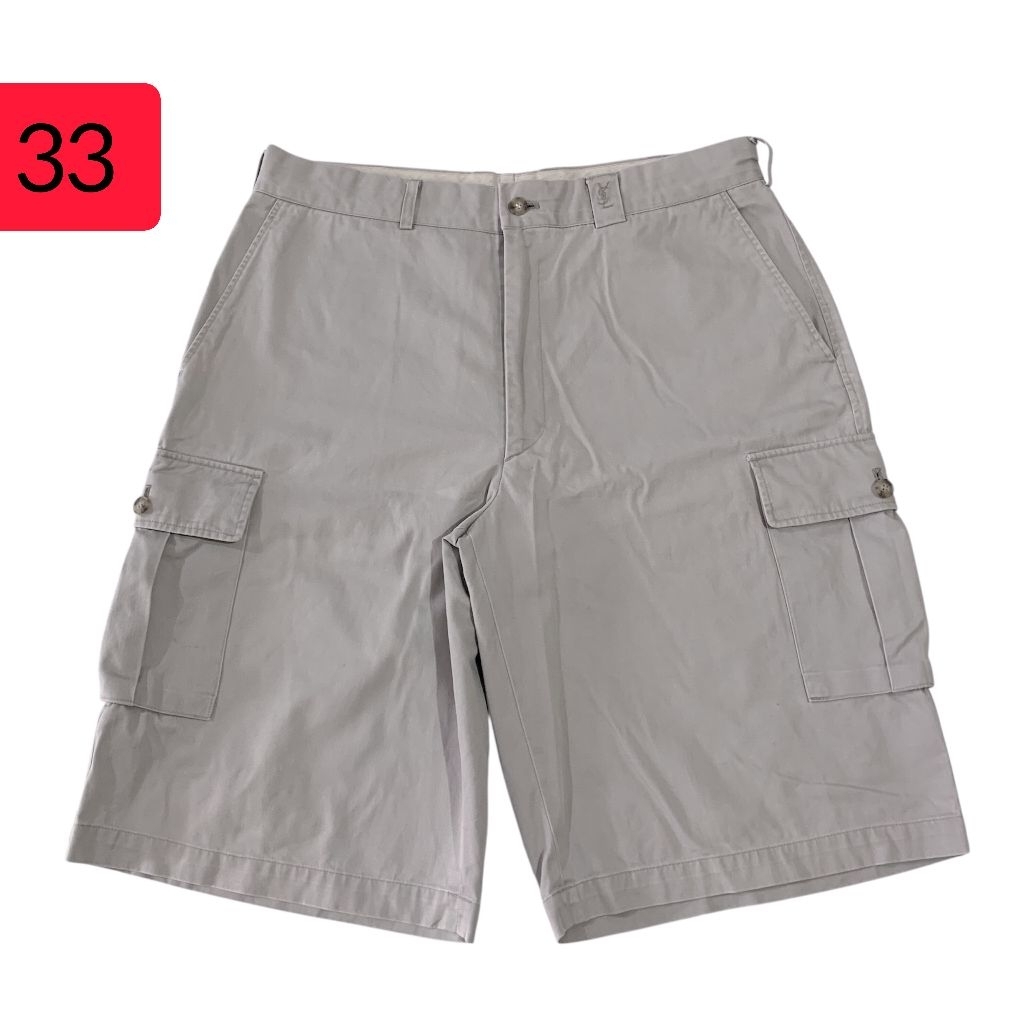 Celana pendek cargo YSL vintage 90s ( size 33 )