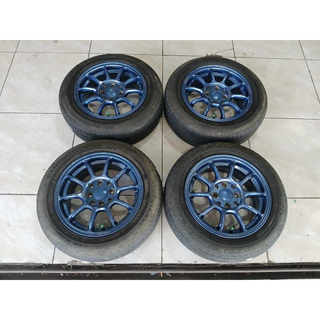 Velg Mobil Seken RAYS Ring 14 Baut 4x100/114 + BAN 175 65 R14 BAN 2PCS SAJA