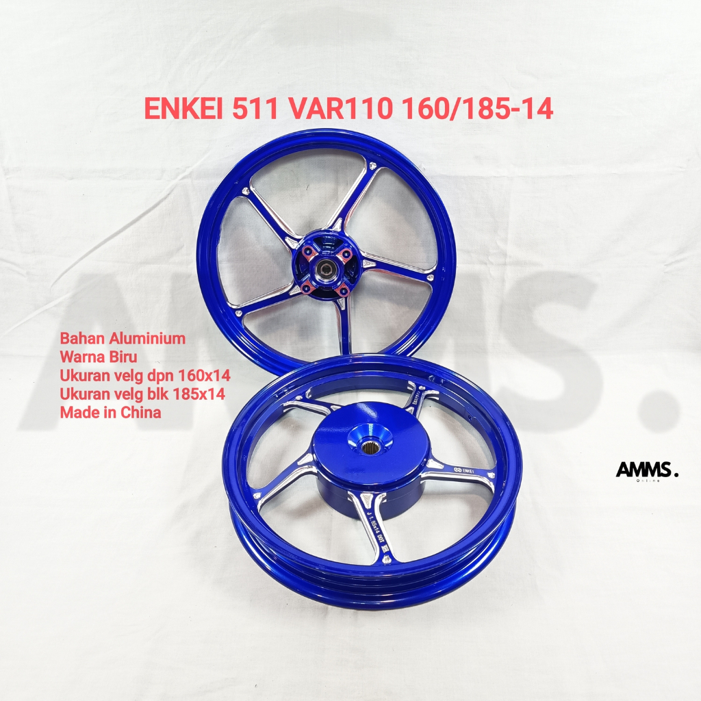 VELG ENKEI 511 VARIO110 UK. 160/185 RING 14 WARNA BIRU