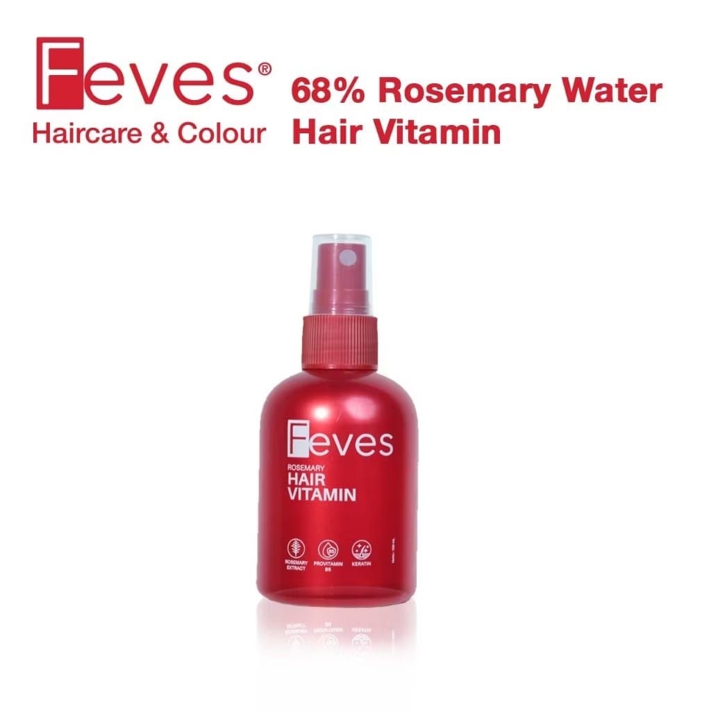 FEVES ROSEMARY WATER HAIR SERUM 100mL | Vitamin Rambut Spray