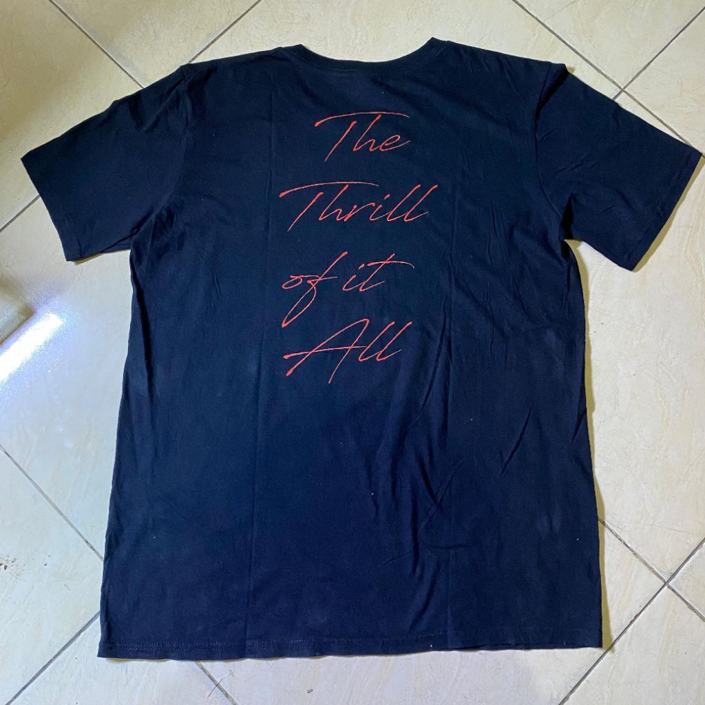 Kaos Sam Smith XO The Thrill Of It All concert tour official t-shirt, kaos band second Bekas murah