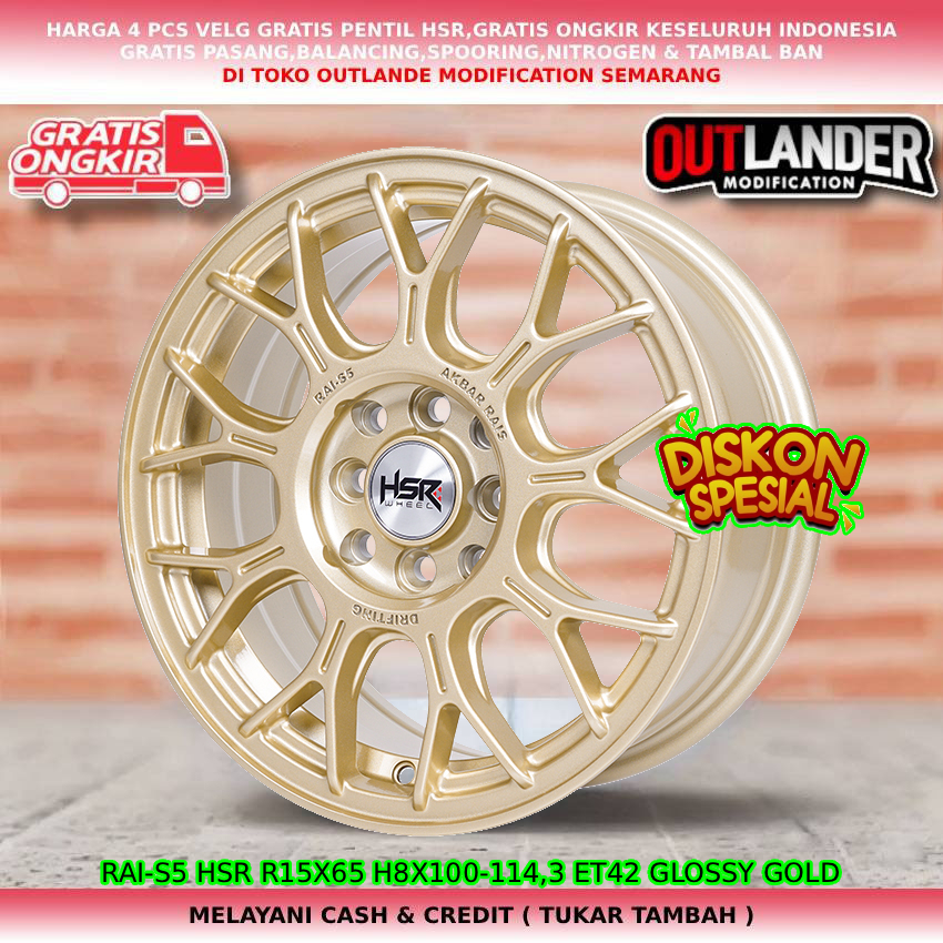 Velg ring15 velg mobil Galant Hiu| Wuling Binguo| Confero| Formo| Cloud| dll hsr rai s5 R15