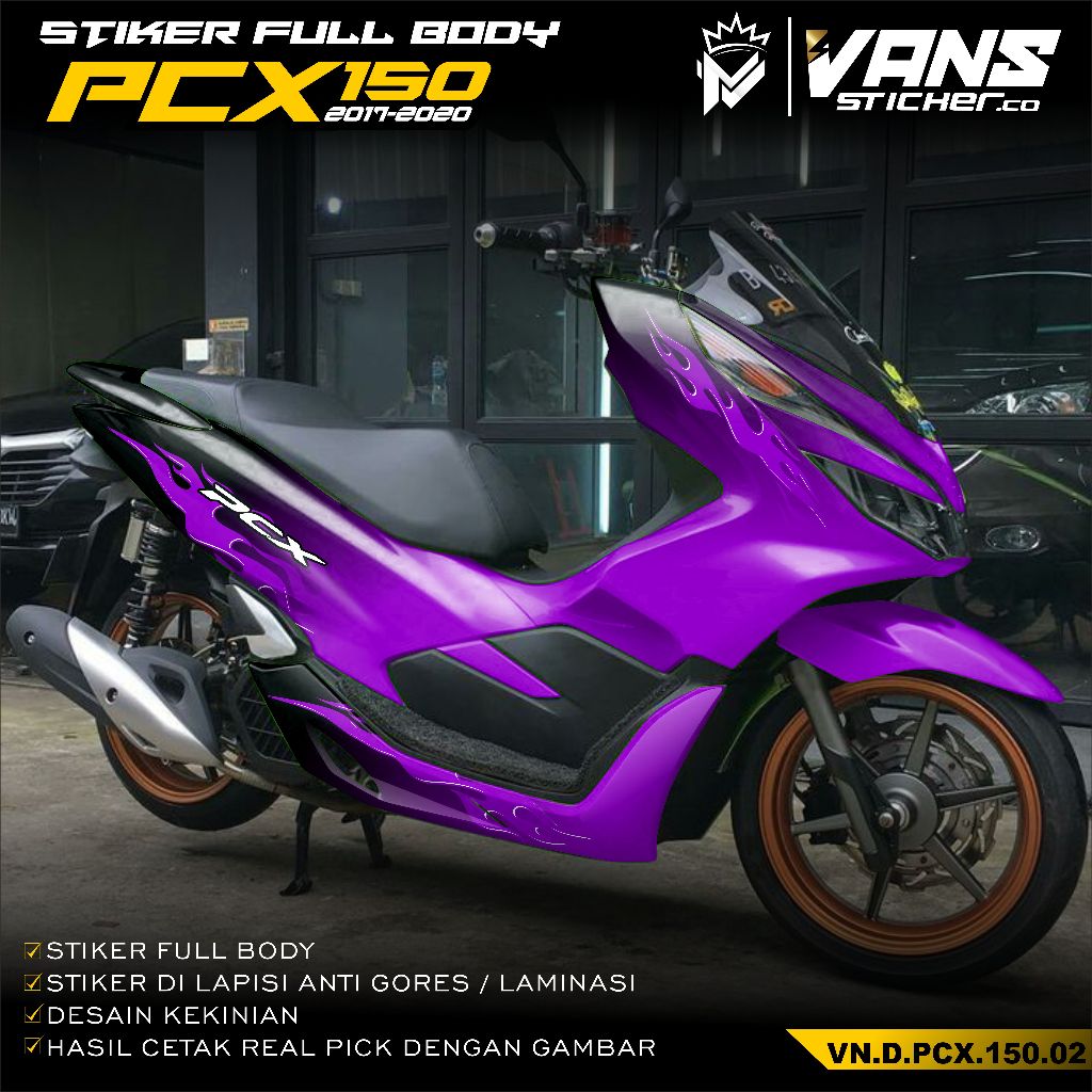 (COD) Sticker Decal Full Body Honda PCX 150  2017 2018 2019 2020 2021 Terbaru Stiker Custom Skotlet 