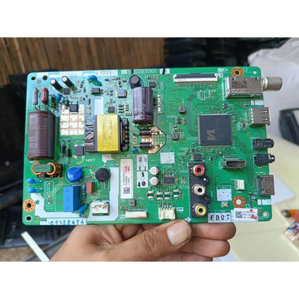 mainboard mesin tv led sharp 2t-c24dc1i