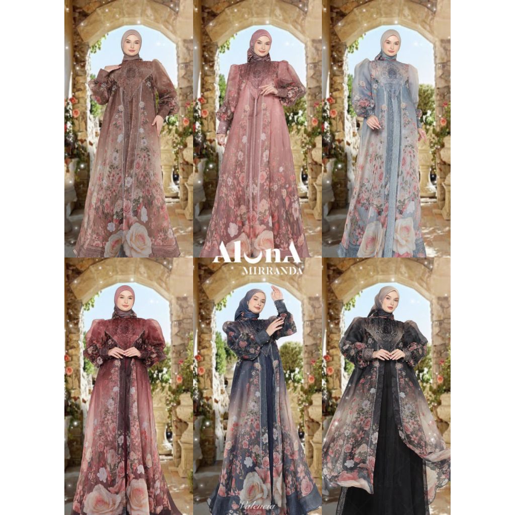 valencia by aluna mirranda terbaru best seller/gamis aluna mirranda terbaru