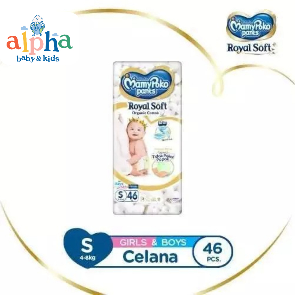 MamyPoko Pants Royal Soft Premium S 46 - Popok Celana