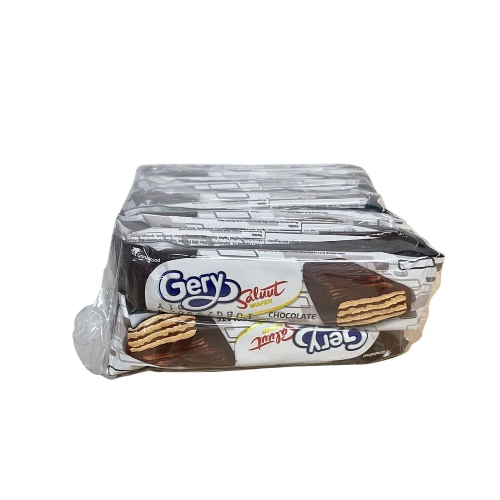 gery wafer salut coklat rencengan isi 12 pcs