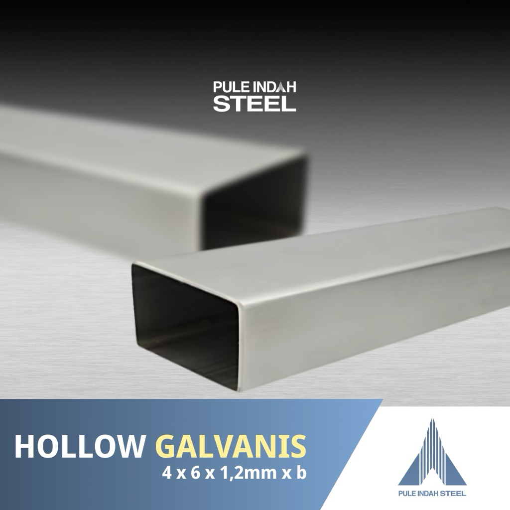 Hollow Galvanis 4x6x1,2mmxb | Besi Holo