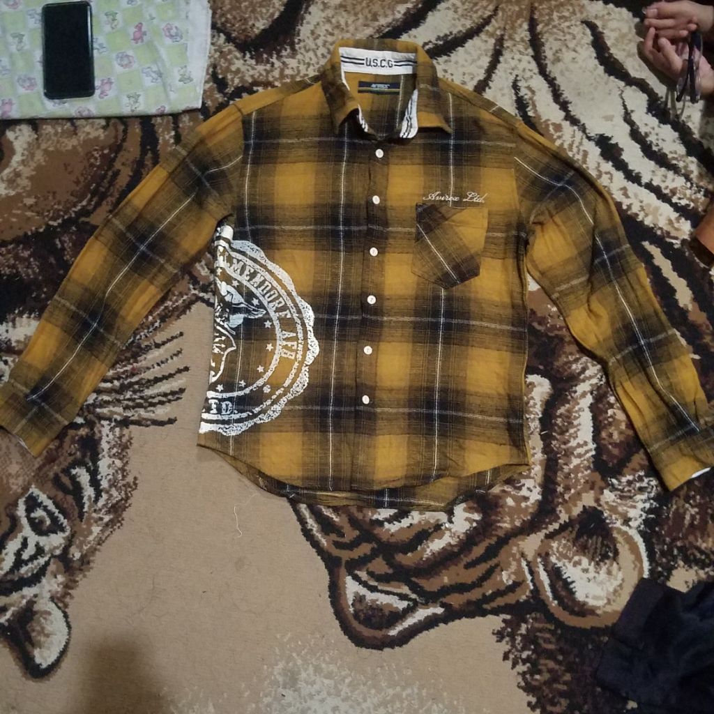 Kemeja Flanel Avirex USCG