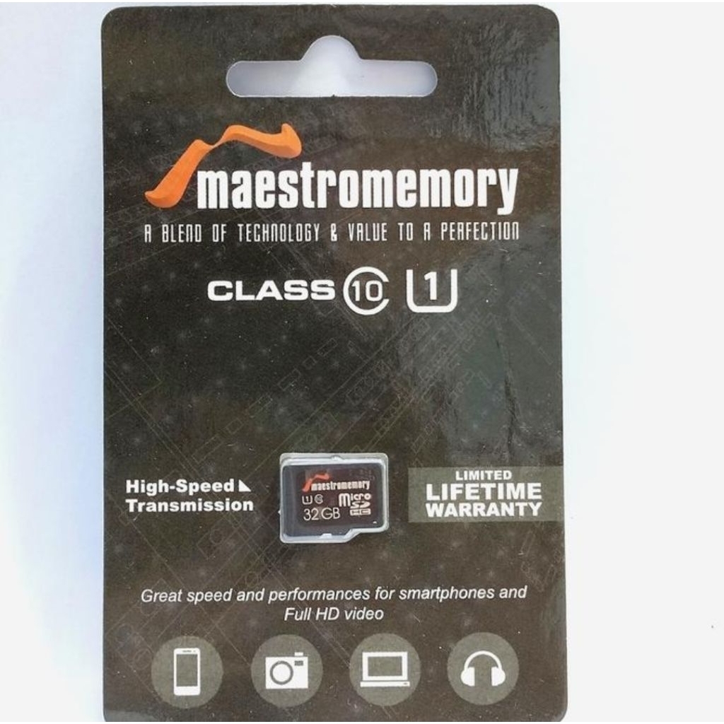 MicroSD 32GB Class 10 Maestro / MicroSD Class 10 32GB Memory Card