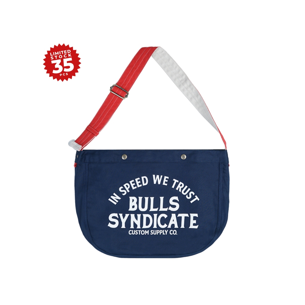 BULLS SYNDICATE Newspaper Bag TOUMMA NAVY