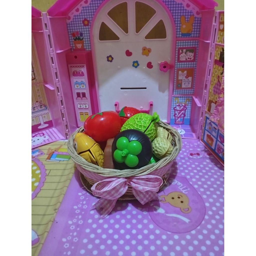 mainan buah potong kupas preloved