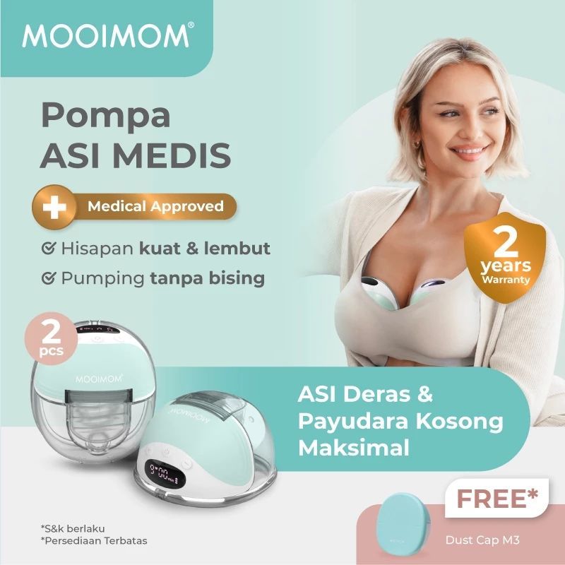 MOOIMOM - M3 Pompa Asi Elektrik/ Wireless Handsfree Beast Pump / Pompa Asi Portable / Preloved