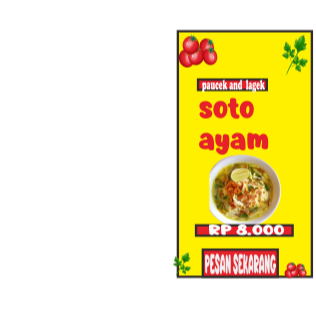 Spanduk Banner Konter Bahan Flexy 280 , Spanduk Konter Free Design