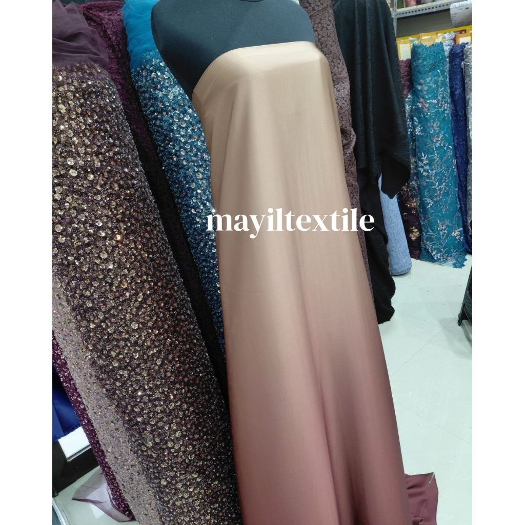 kain armani silk/armani silk ombre(gradasi 2warna) TERBARI