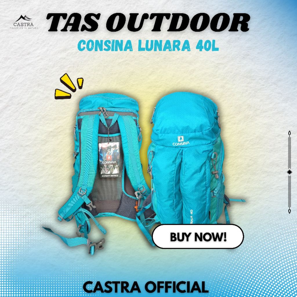 Tas Ransel Consina Lunara Kapasitas 40L Camping Hiking