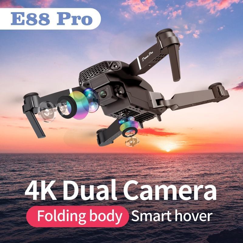 Drone E88 pro Foldable Drone Lipat Single Camera Drone Pemula