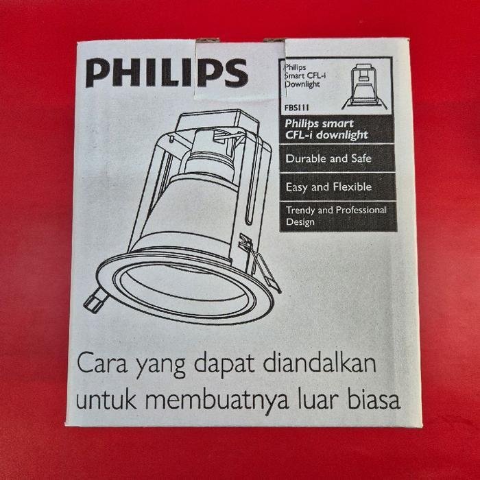 FBS111C Kap Fitting Rumah Lampu Downlight E27 4" 4IN Philips