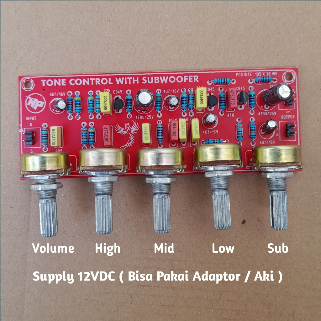 Kit Tone Control Parametrik Subwoofer