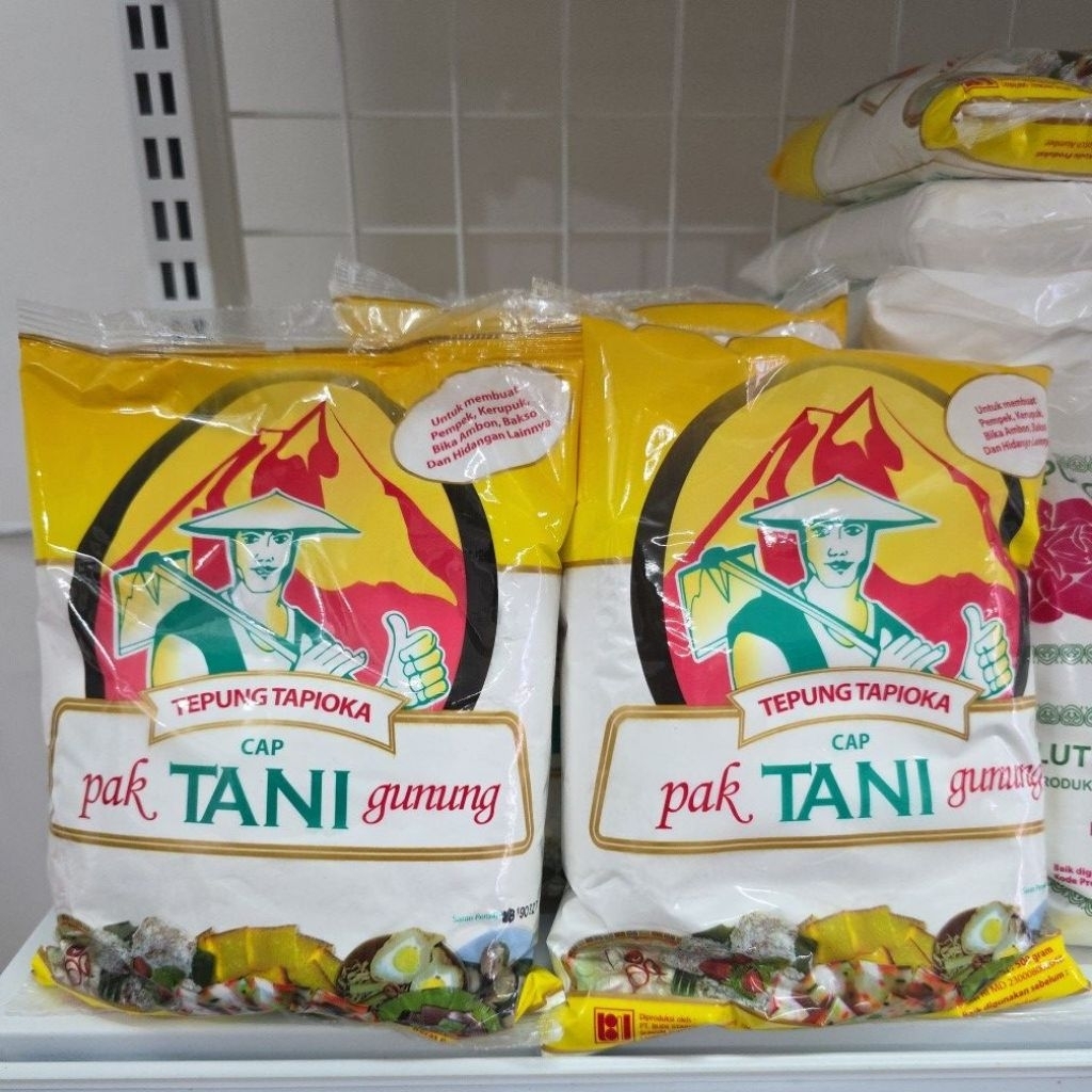 TEPUNG TAPIOKA | TEPUNG KANJI CAP PAK TANI GUNUNG AGUNG 500 GRAM