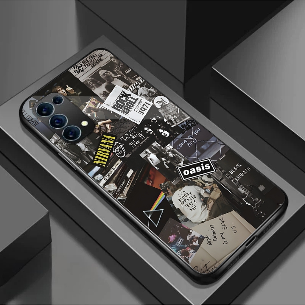 Case OPPO RENO 5 4G 5G Casing Hp - Casing Hp - Softcase - Terbaru - Kekinian - [ MUSIK BAND ] Case H