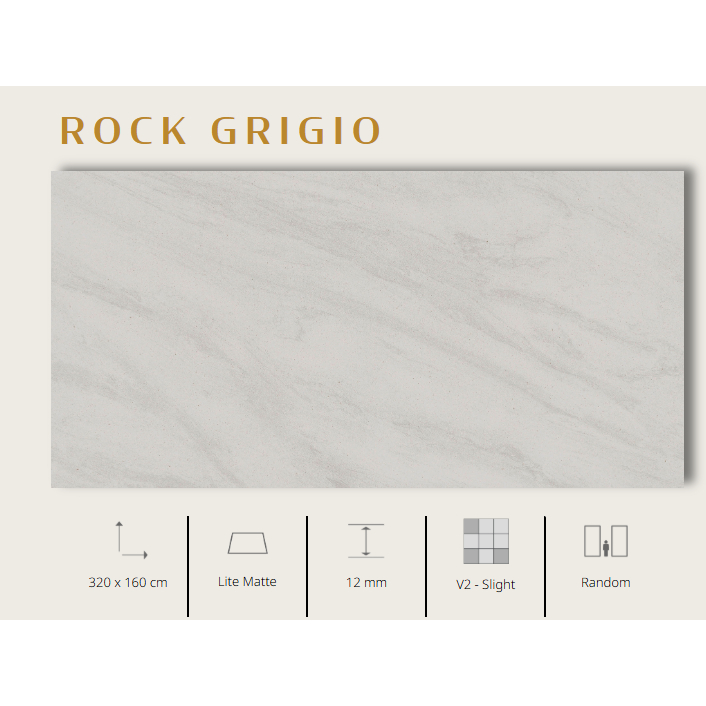 Granit Quadra Rock Grigio 320 x 160
