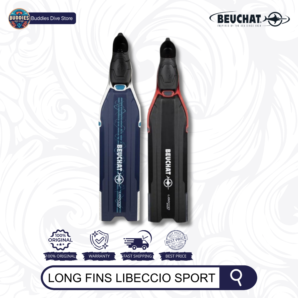 Beuchat Long Fins Libeccio Sport - Freediving Fins