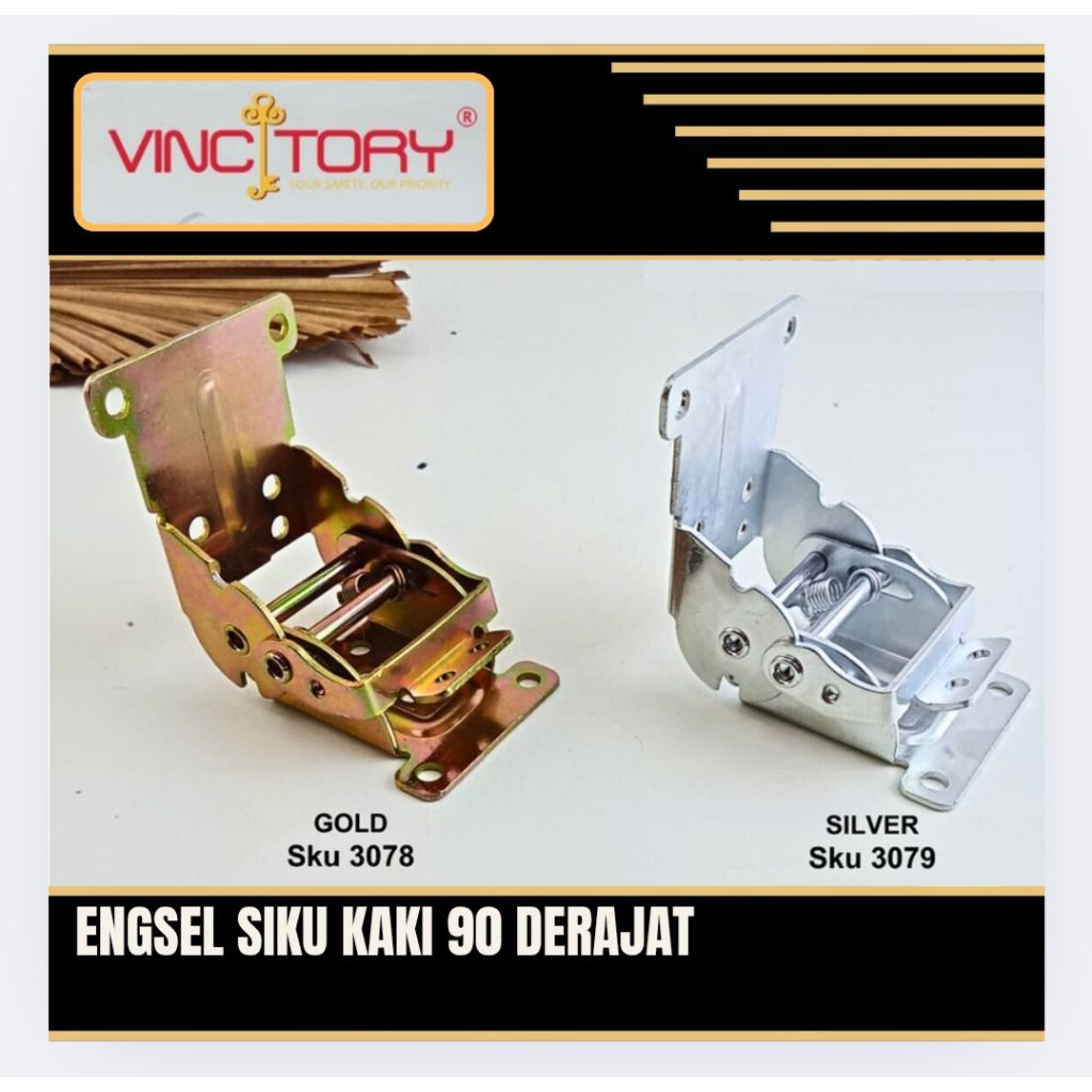 Engsel Lipat Bracket Folding 90° Engsel Meja Kursi Lipat
