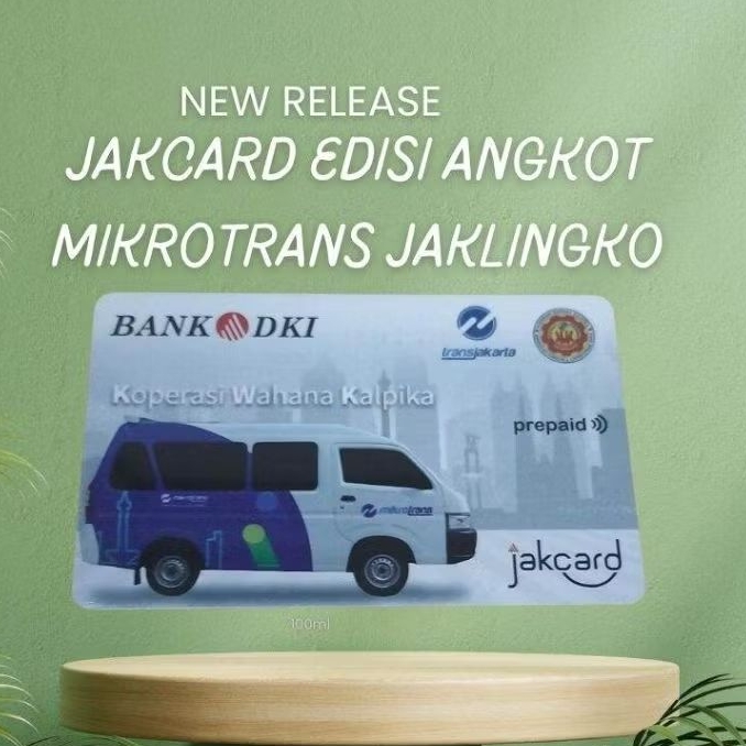 JakCard Edisi Angkot KWK Mikrotrans / Mikrobus / Uang Elektronik / eMoney / Kartu Toll / JakLingko /