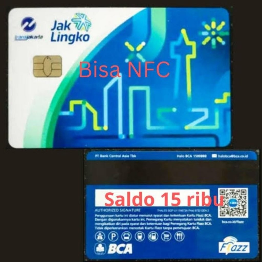 JakCard Jaklingko Flazz BCA Gen2 Bank BCA / Uang Elektronik / eMoney / Kartu Toll / JakLingko / MRT 