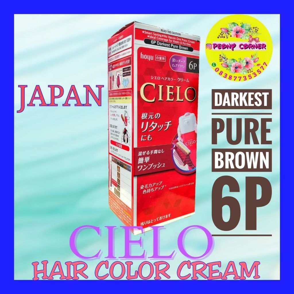 CIELO HOYU HAIR COLOR CAT RAMBUT PEWARNA RAMBUT COVER GRAY HAIR
