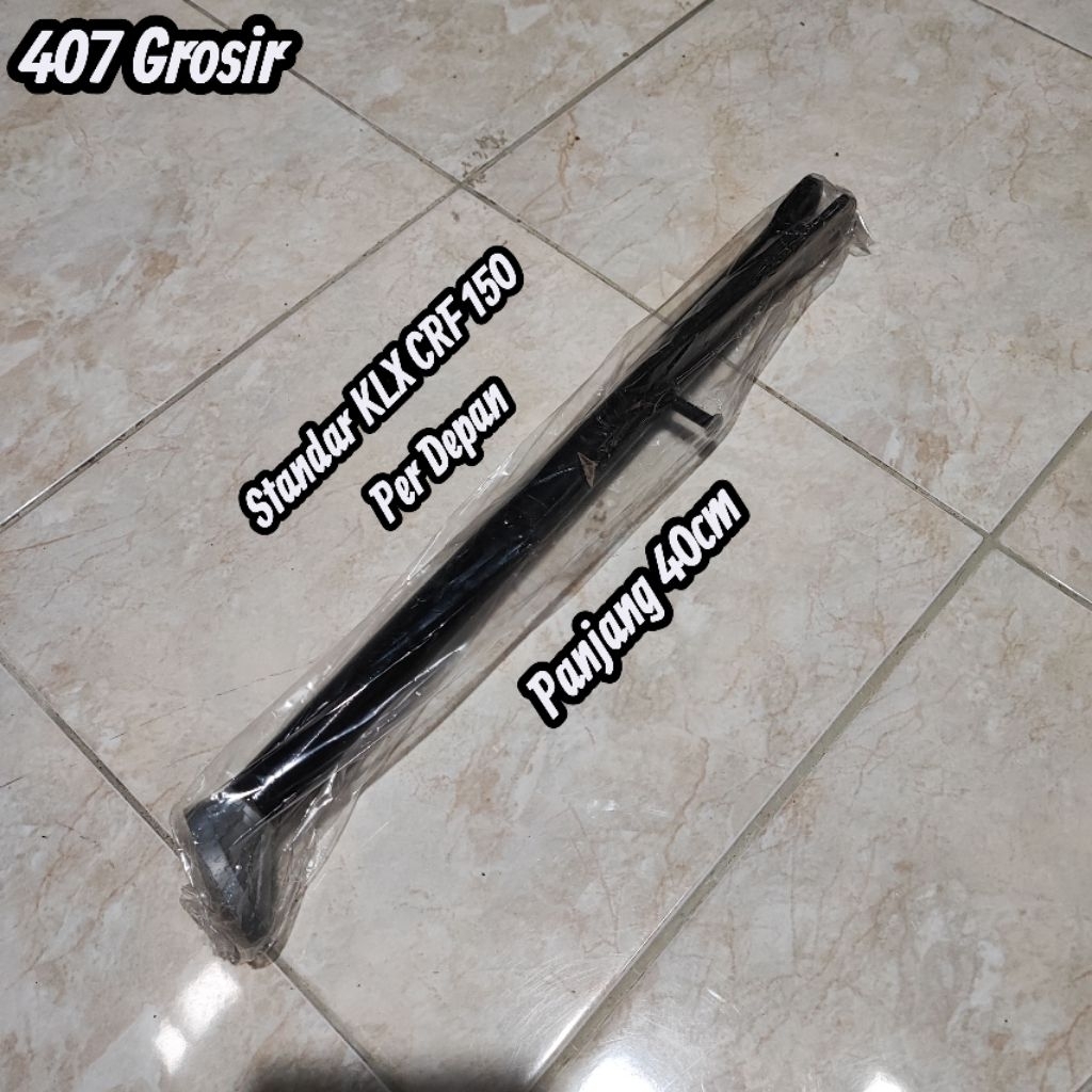 STANDAR SAMPING PANJANG 30CM CREF150 KLX SUPERMOTO D'TRACKER PER DEPAN