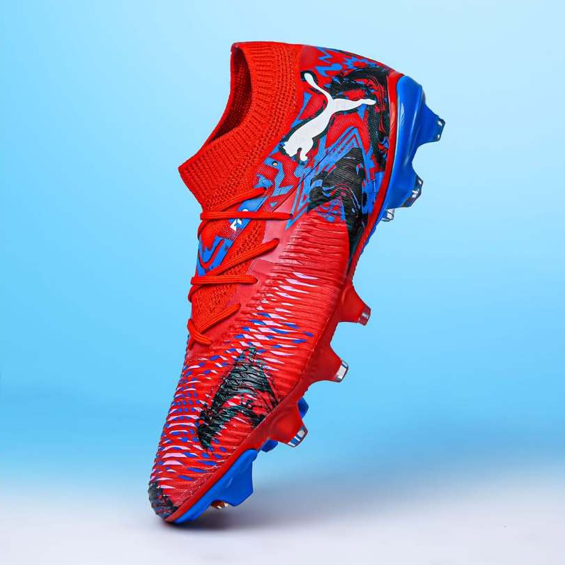 Sepatu Bola Puma Future 8 Match Playmaker FG/AG - Red Black Blue 108749-01 Original