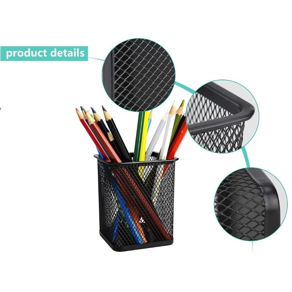 Tempat Penyimpanan Pulpen dan Pensil Aesthetic Rak Besi untuk ATK/Tempat Pulpen Jaring Pensil Alat T