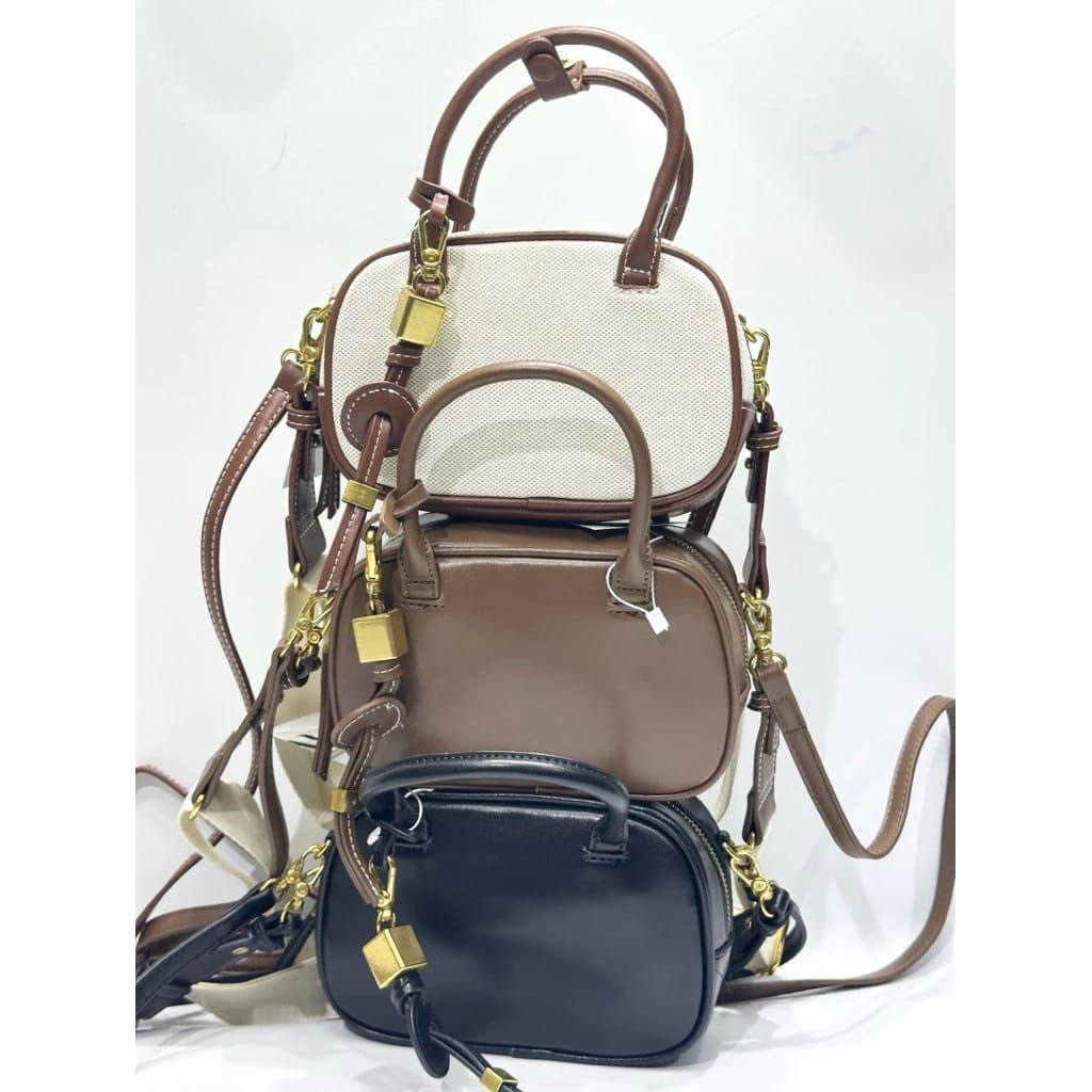 ZARA MINI TOPSTITCHED BAG