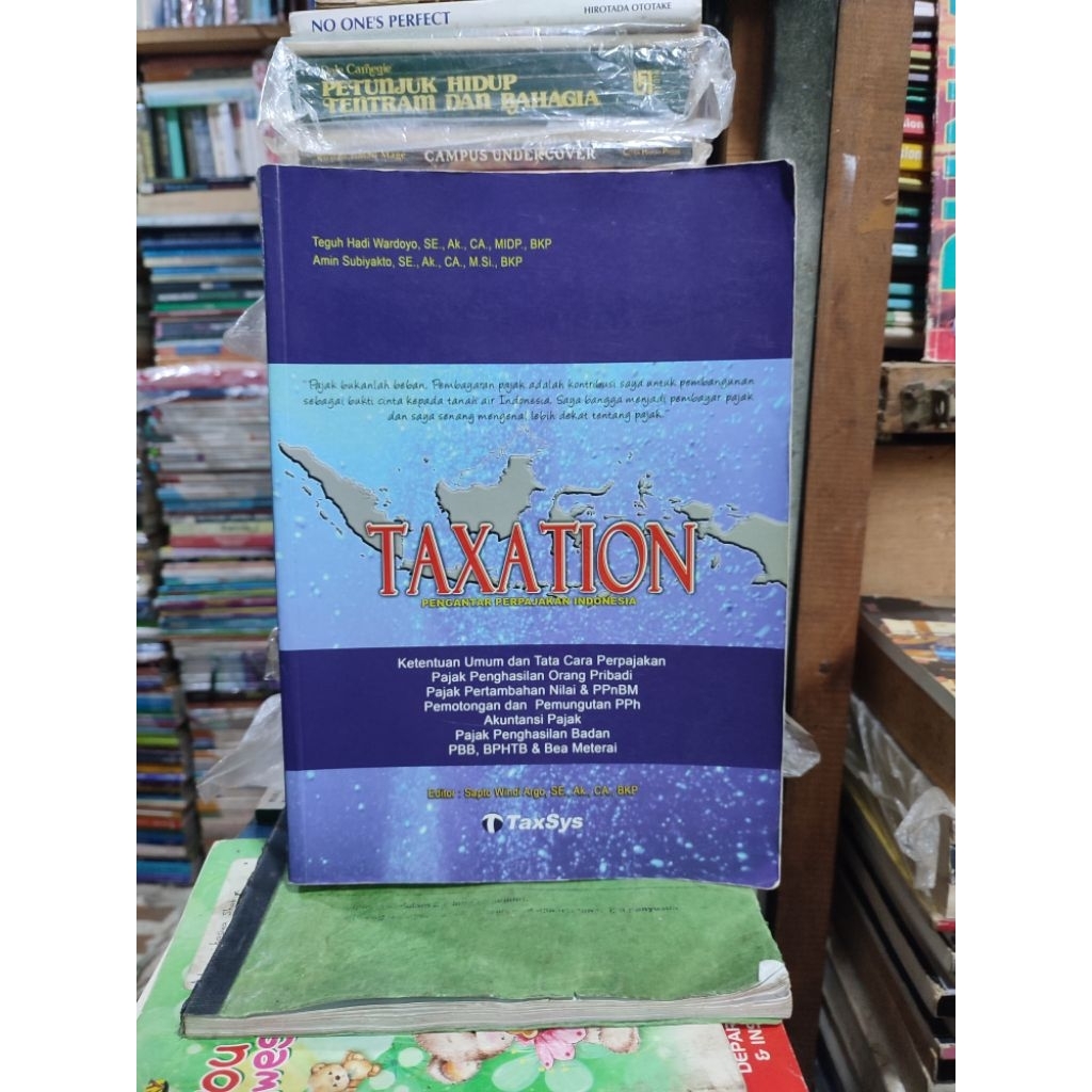pengantar perpajakan Indonesia. Taxation. oleh Teguh Hadi Wardoyo. bekas