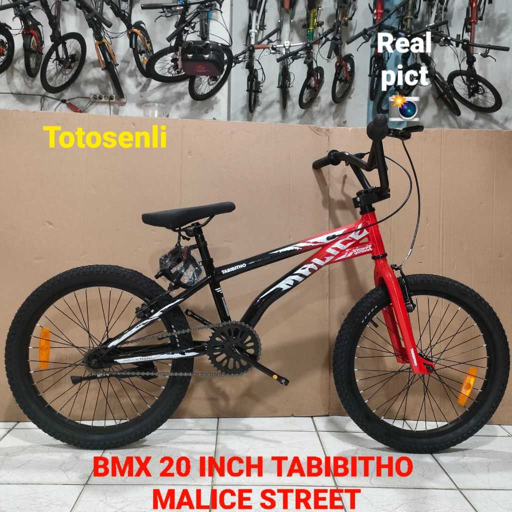 sepeda anak laki laki bmx 20 inch  thrill tabibitho malice street sepeda bmx 20 inch freestyle