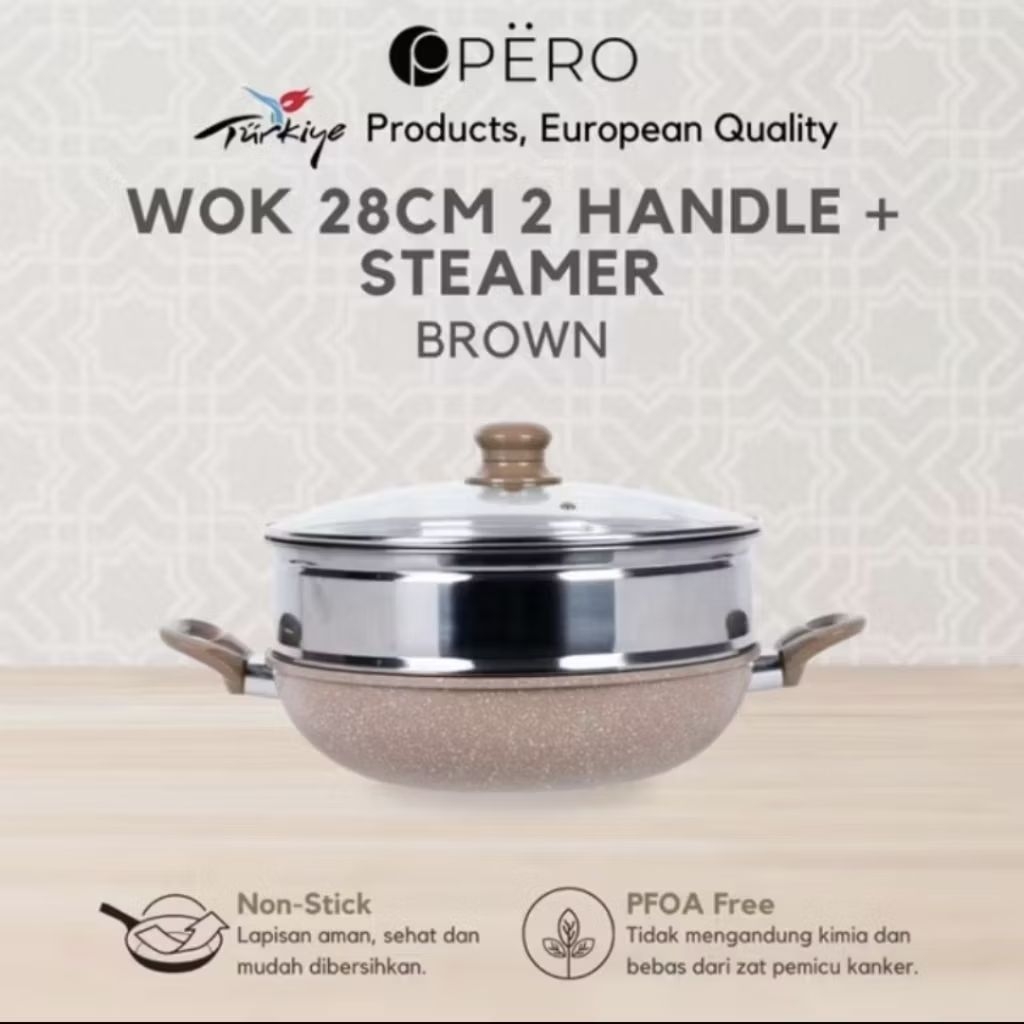 Pero Wokpan + Steamer 28cm