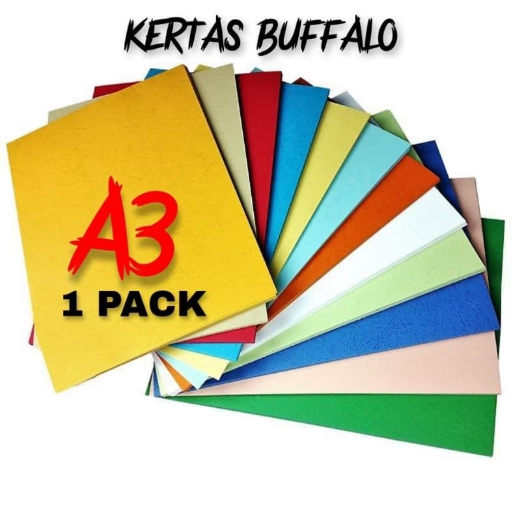 KERTAS BUFFALO A3 BUTTERFLY Kertas Sampul Jilid A3 Cover Jilid A3 Kertas Jilit A3