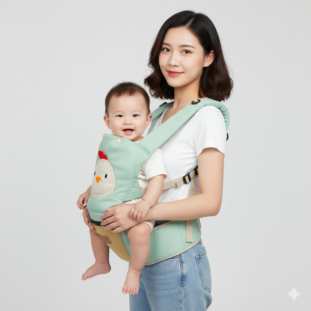 Baby Animal  Gendongan Hipseat Chick  Series 7 Posisi  - Hipseat Bayi SNI