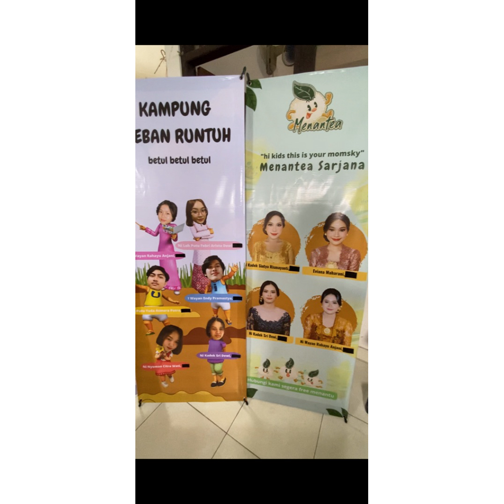 X-Banner sidang ukuran 60x160