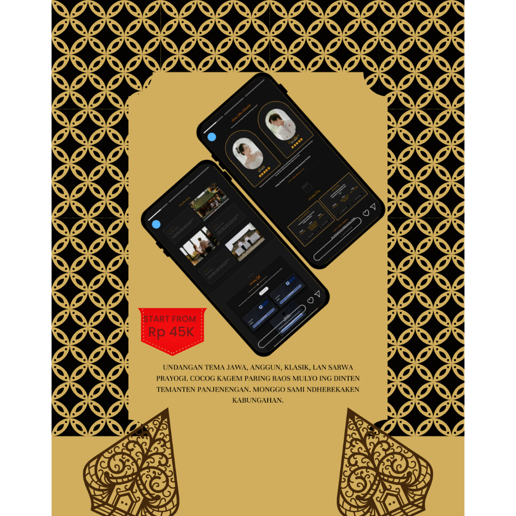 Undangan Nikah Digital Tema Adat Jawa