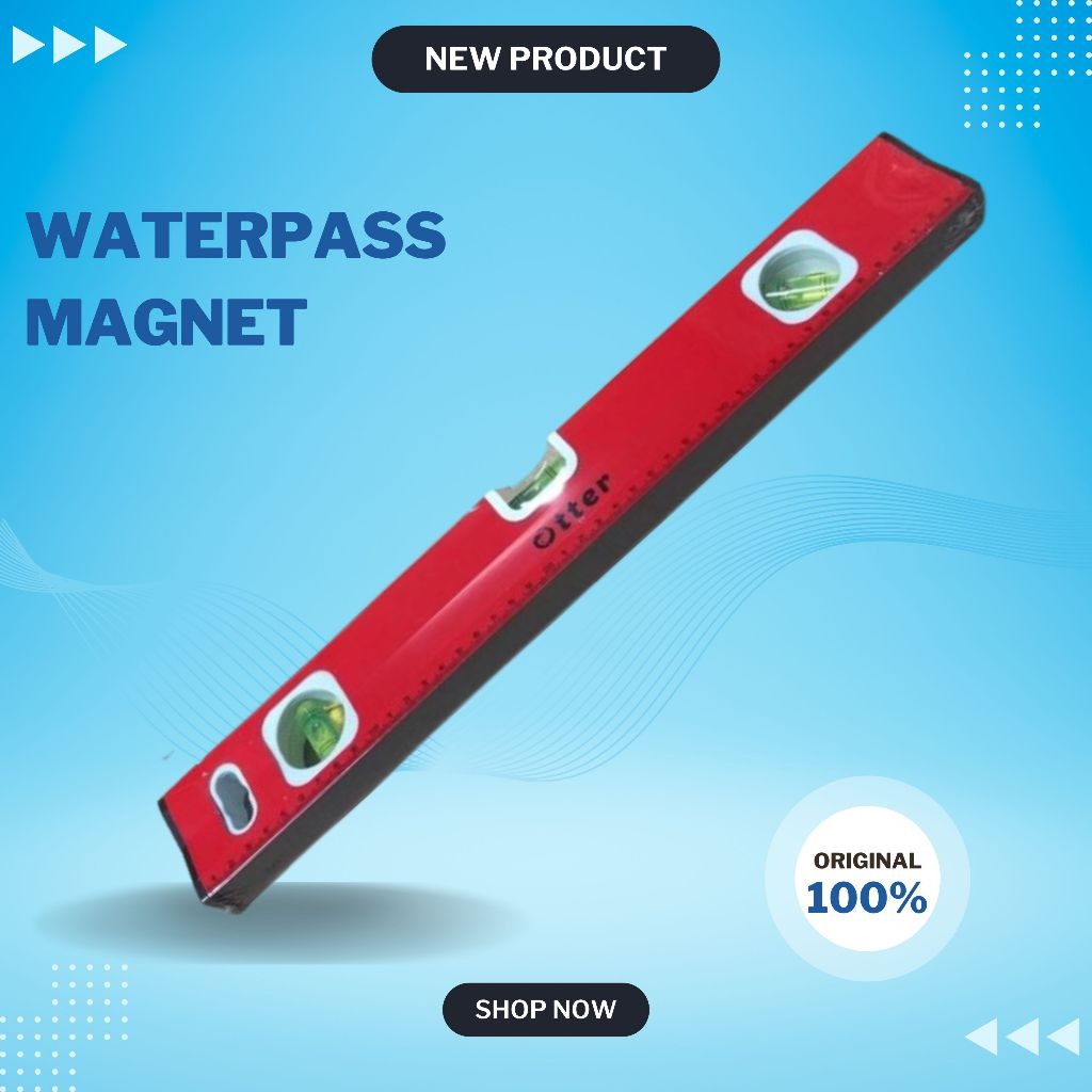 Waterpass Magnet 24 Inch Alumunium Alat Pengukur Dimensi Waterpass 60cm Waterpas 60cm